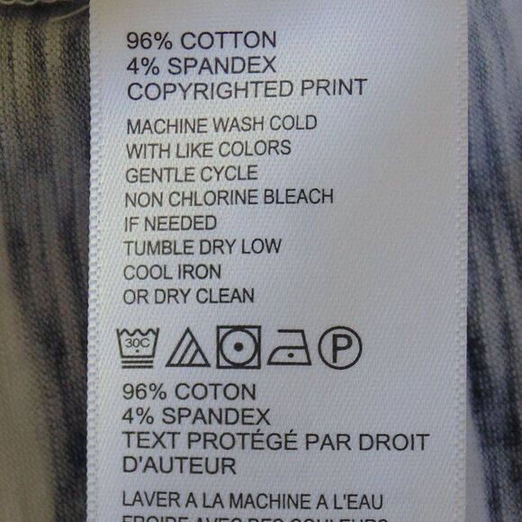 TOMMY BAHAMA Dress, L, White, Blue stripes, Floral print, Short sleeves, Jersey - Picture 8 of 11